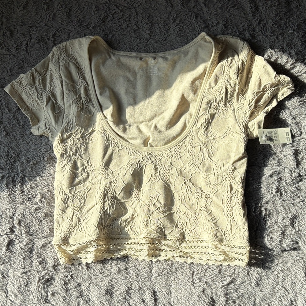 Aerie Superchill Floral Seamless T-Shirt